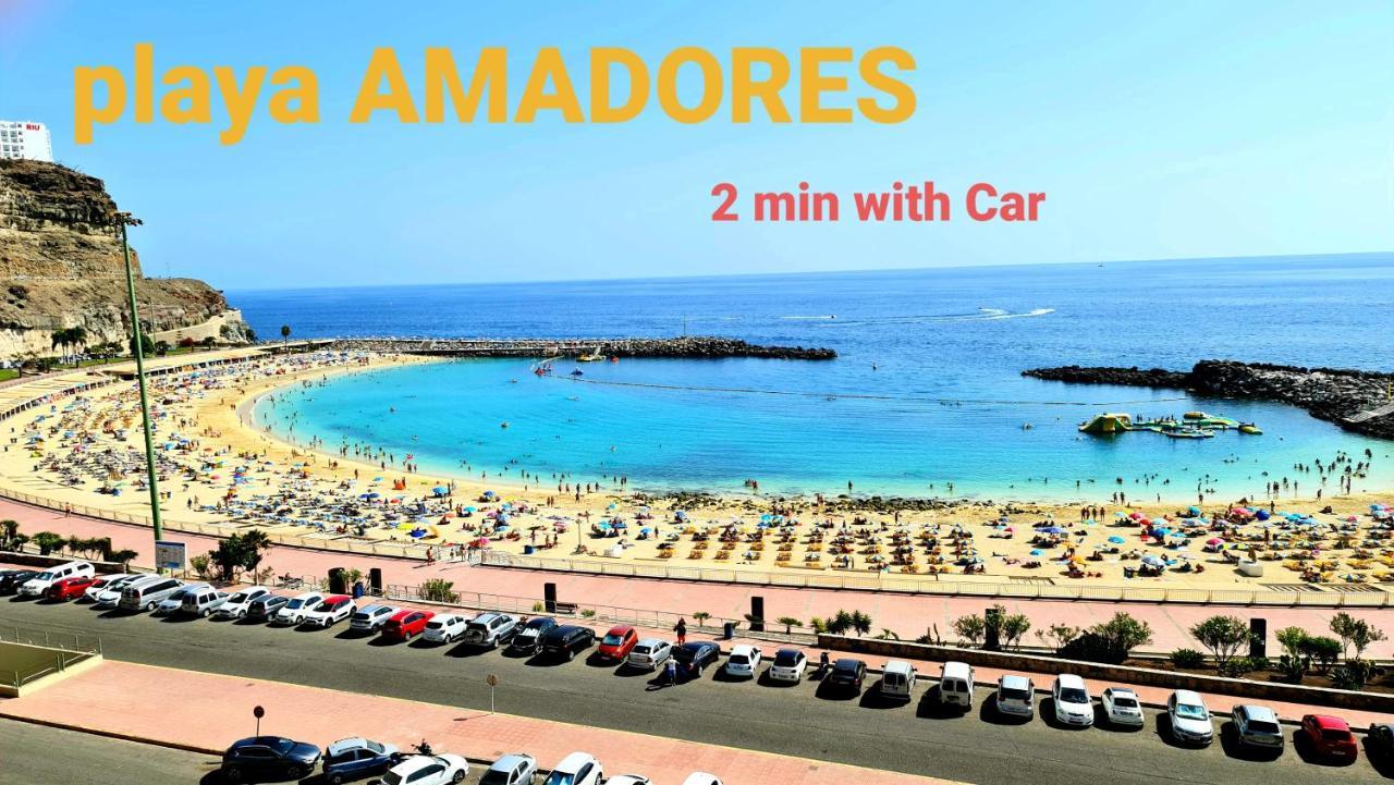 Oceanfront Deluxe-45M,Heated Pools,2Aircondition, 2Tv-65",Dishwasher,600Mb,Lift,Amadores View ! Playa Del Cura  Exterior foto
